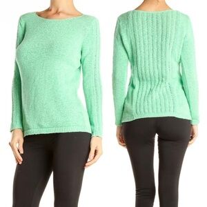 Rachel Zoe Karla Knit Green Sweater XL